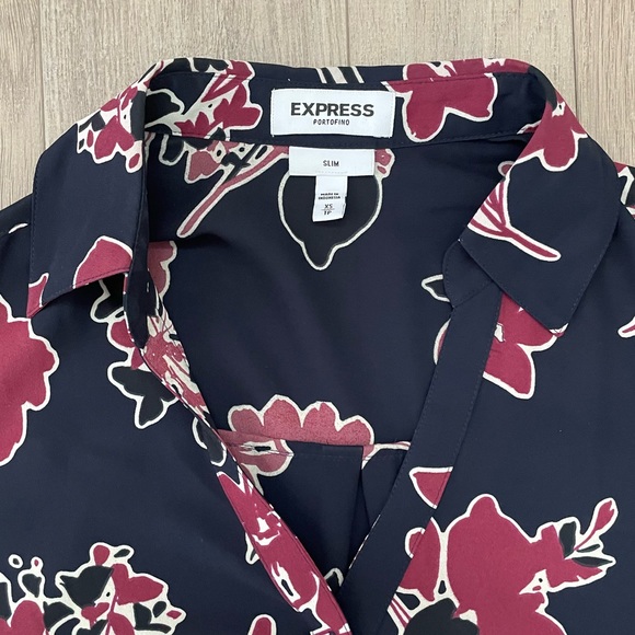 BOGO Express Navy and Maroon Floral Paisley Portofino - Picture 5 of 7